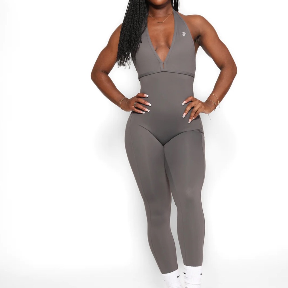 Allure The Brand V back jumpsuit